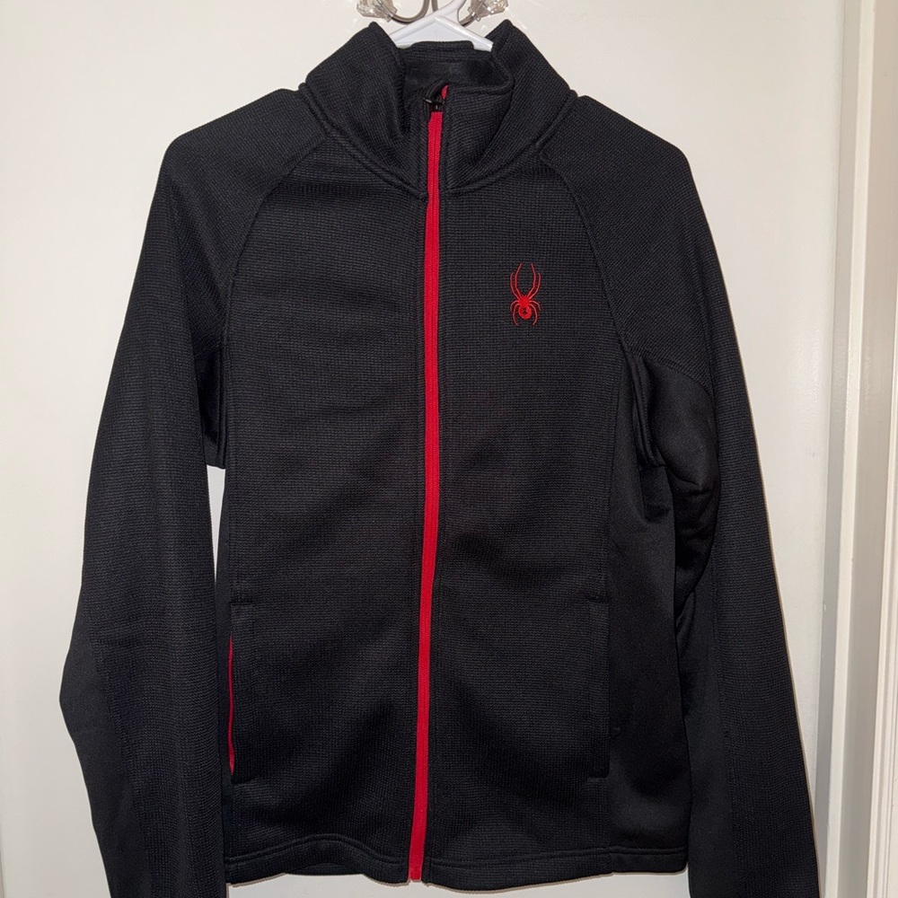 Spyder black zip up jacket small